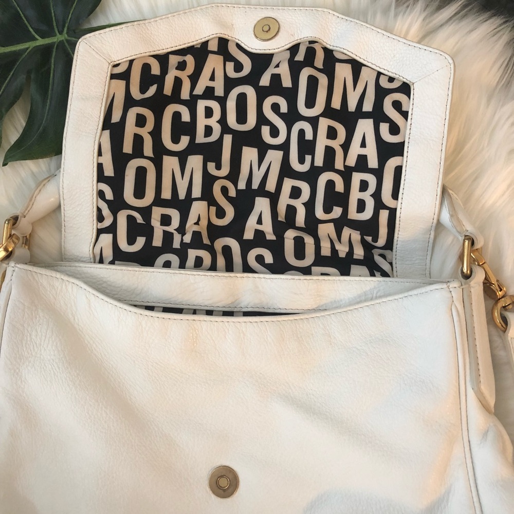 MARC JACOBS WHITE HOBO / Leather crossbody bag - Picture 3 of 8